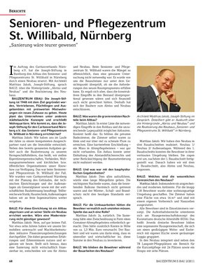 Bauzentrum E-Bau (Feb. 2011) - Senioren- und Pflegezentrum St. Willibald, Nürnberg