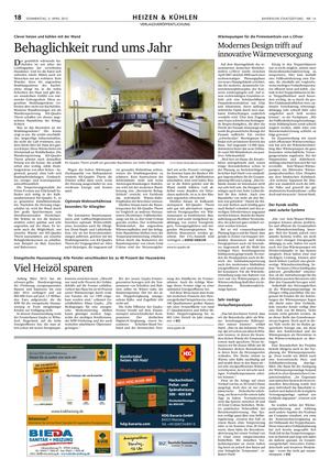 Bayerische Staatszeitung (Apr. 2012) - Behaglichkeit rund ums Jahr