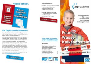 Feuer-Wasser-Kalksandstein: Das Programm