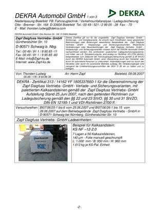 Dekra Zertifikat 1805337660 NF 12 - 2,0 