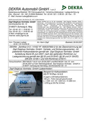 Dekra Zertifikat P 7 R-Plan 12 - 2,0 