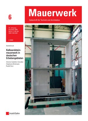 KS-Mauerwerk in deutschen Erdbebengebieten