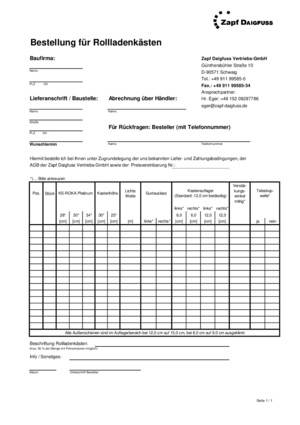 Bestellvorlage KS-ROKA Platinum