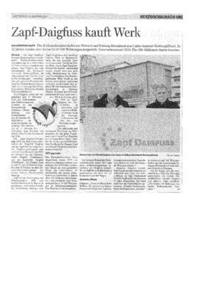 Zapf-Daigfuss kauft Werk