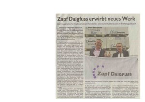 Zapf Daigfuss erwirbt neues Werk