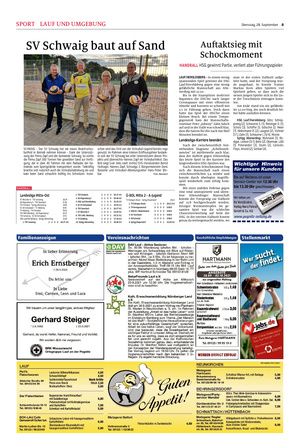 Artikel zum SV Schwaig über die Eröffnung des Beachvolleyballfelds